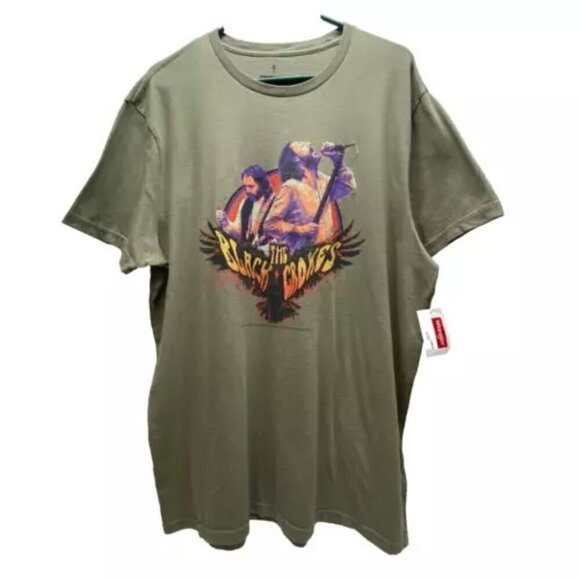 The Black Crows Concert T-Shirt by Wrangler XL Green Classic Fit 100% Cotton NWT - Picture 1 of 12